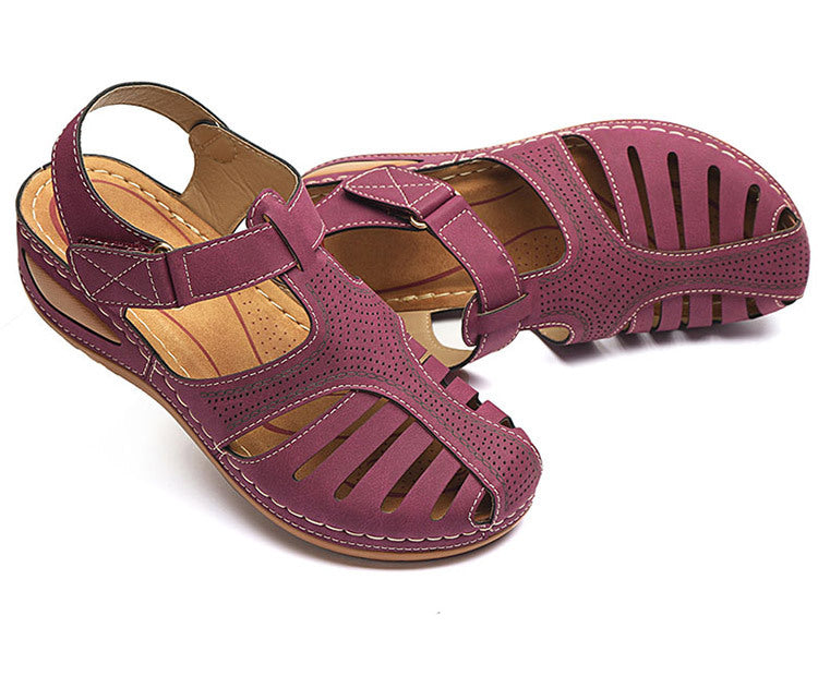 Fashionable Womens Wedge Sandals - Comfortable Platform Heels with Secure Ankle Straps - Durable Solid Colors for Stylish Summer Footwear