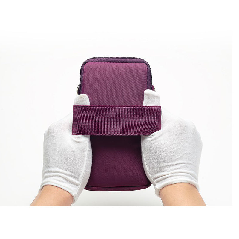 Mini Crossbody Phone Bag, Sports Arm & Running Wrist Bag, Stylish Shoulder Coin Purse With Heart Zipper