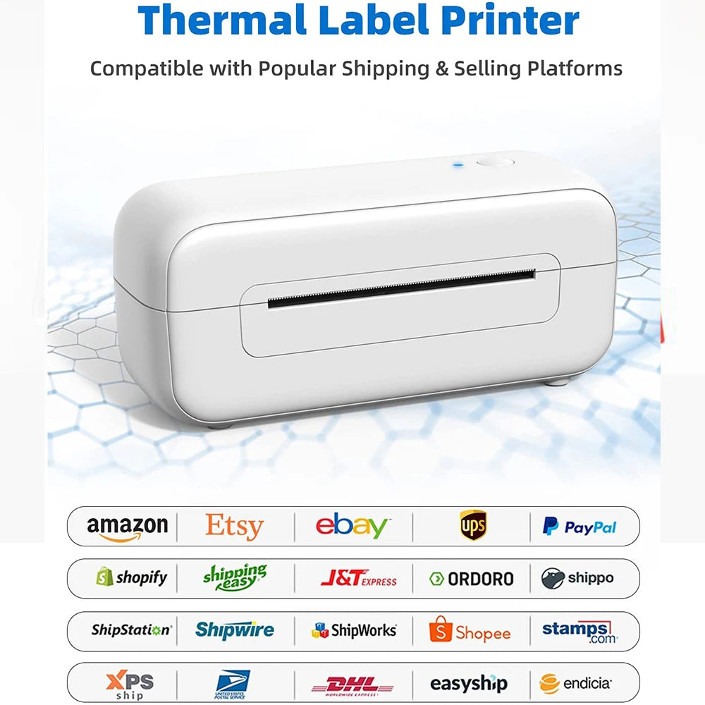 4x6 Thermal Direct Shipping Label,Pack of 500 Fan-Fold Labels, Permanent Adhesive, Commercial Grade Thermal Shipping Labels