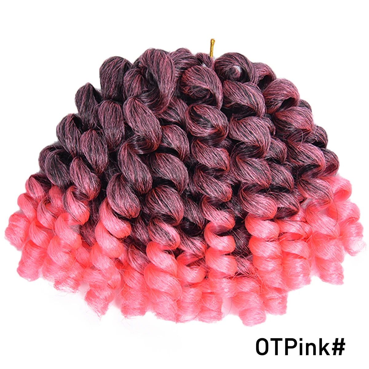 Synthetic Ombre Braiding Hair Jumpy Wand Curl Crochet Braids Hair Extension for Black Women Jamaican Bounce Curly Hair For Women