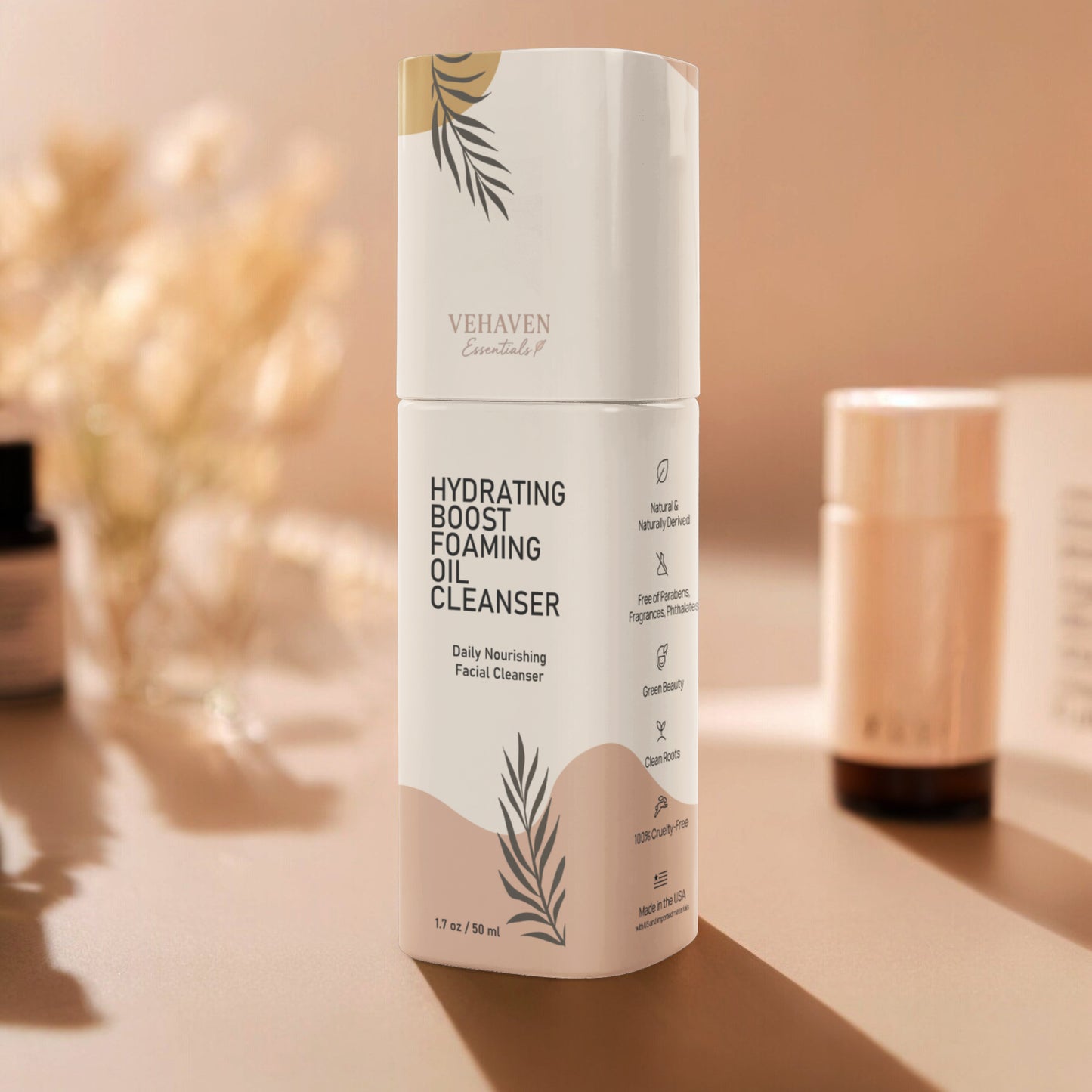 VEHAVEN ESSENTIALS Milky Oil Foaming Cleanser