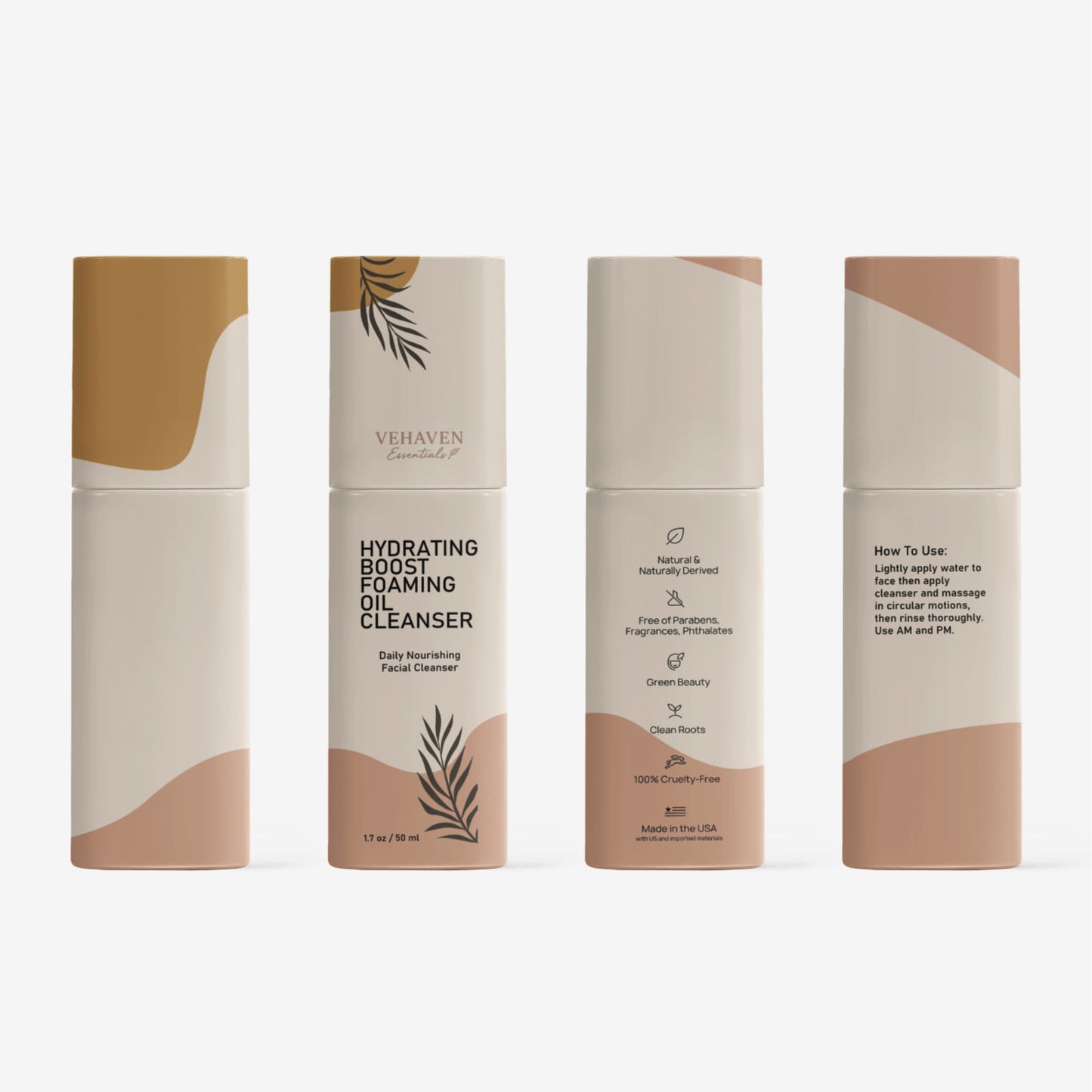 VEHAVEN ESSENTIALS Milky Oil Foaming Cleanser