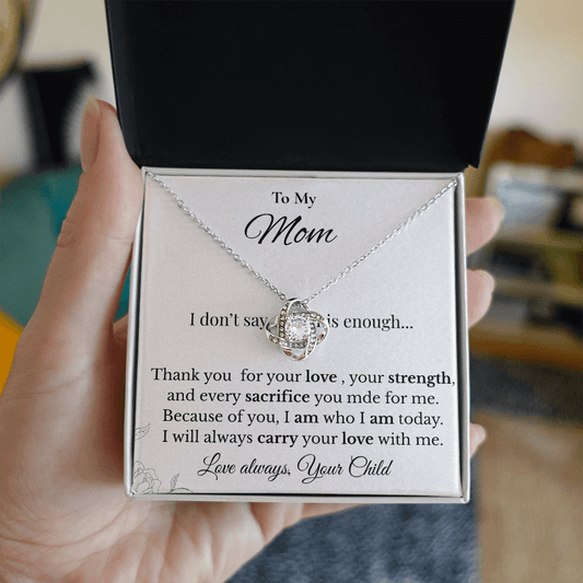 Love Knot Necklace for Mom