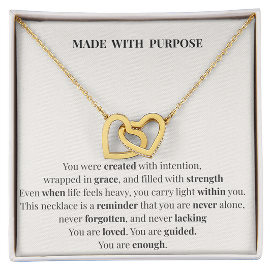 Made With Purpose Necklace – Inspirational Gift of Faith, Strength & Meaning