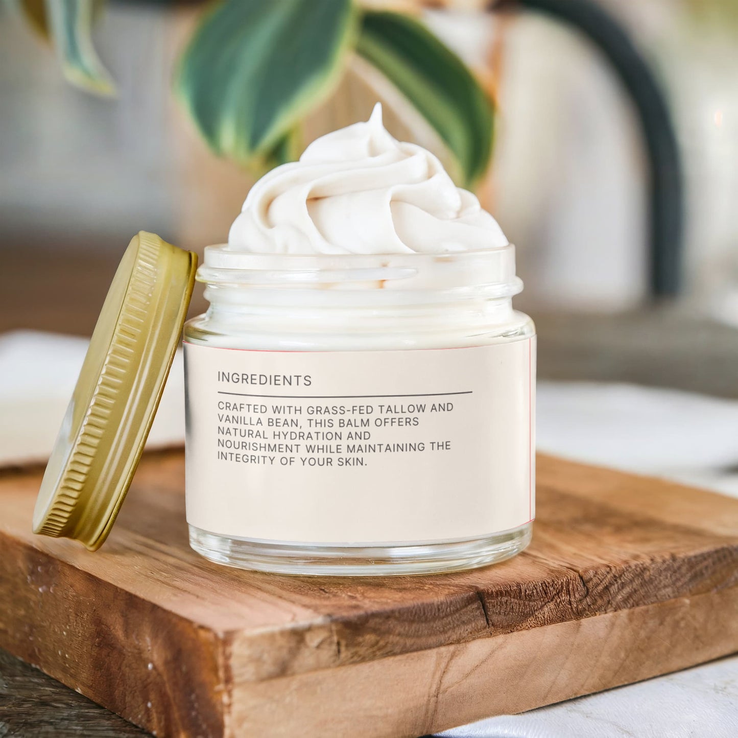 VEHAVEN ESSENTIALS Whipped Grass-Fed Tallow Balm with Vanilla Bean