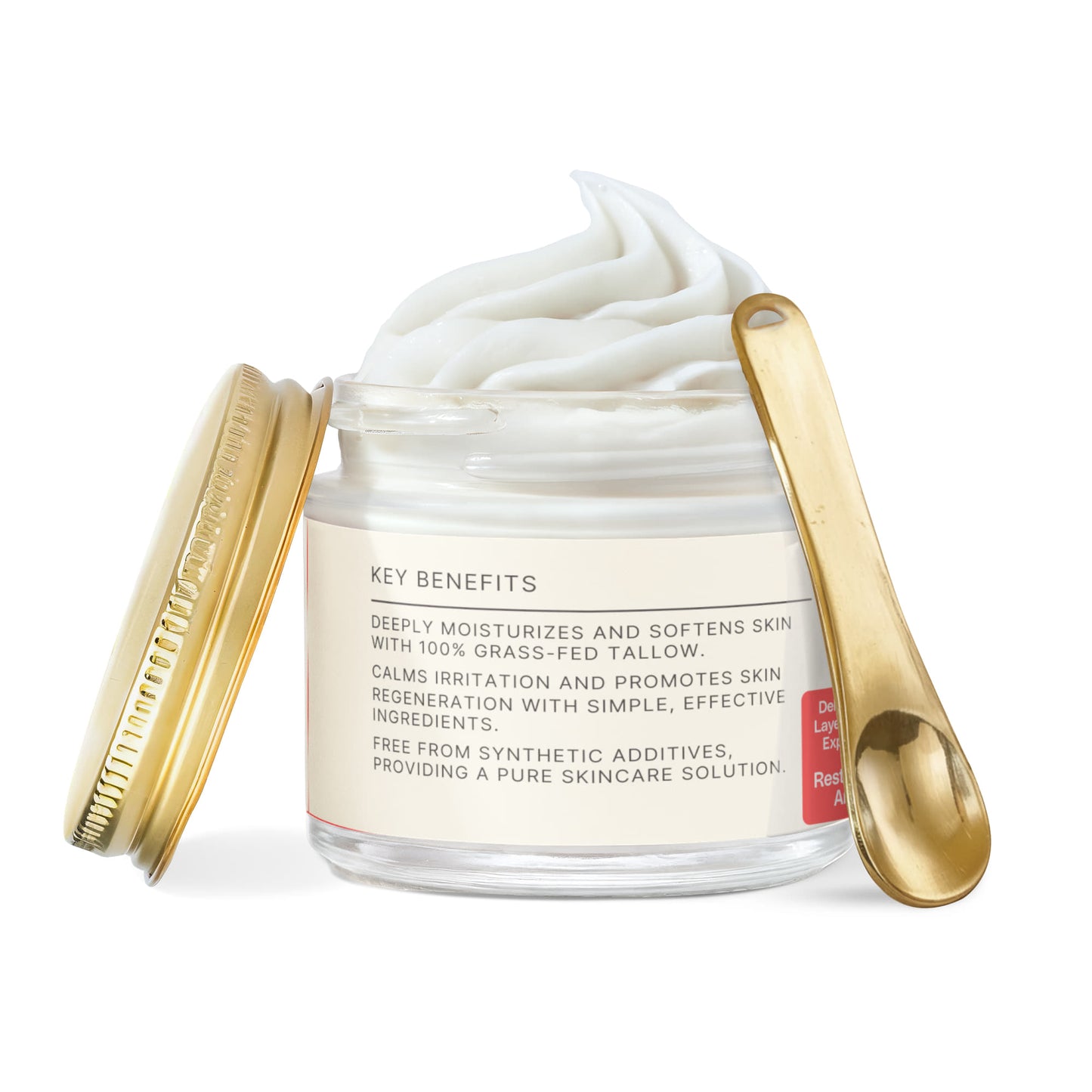 VEHAVEN ESSENTIALS Whipped Grass-Fed Tallow Balm with Vanilla Bean