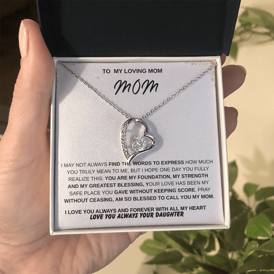 To My Mom – Forever Loved Emotional Gift She'll Treasure