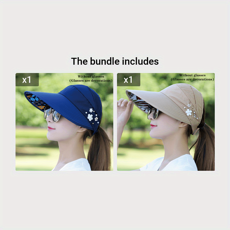 Womens Summer Sun Hat - Premium UV Shield, Stylishly Versatile, Travel-Friendly Foldable Design, Wide Brim for Optimal Shade, Chic Floral Lining, Adjustable with Flower Accent