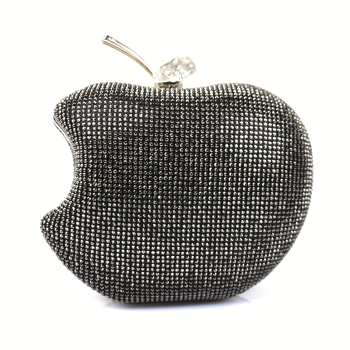 Mini Red Apple Evening Bag, Rhinestone Clutch Prom Purse, Sparking Handbag For Wedding & Party (5.91*5.12*2.36) Inch Best Gifts for Carnaval