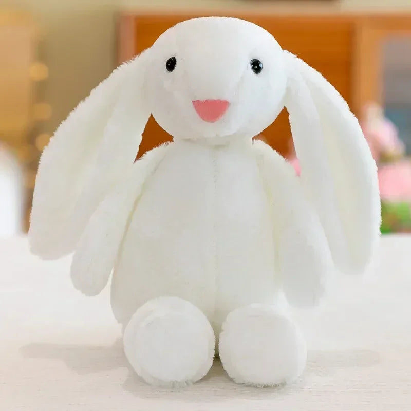 Cute Plush Bunny Stuffed Kawaii Rabbit Doll for Babies Sleeping Companion with Long Ear Easter Gifts