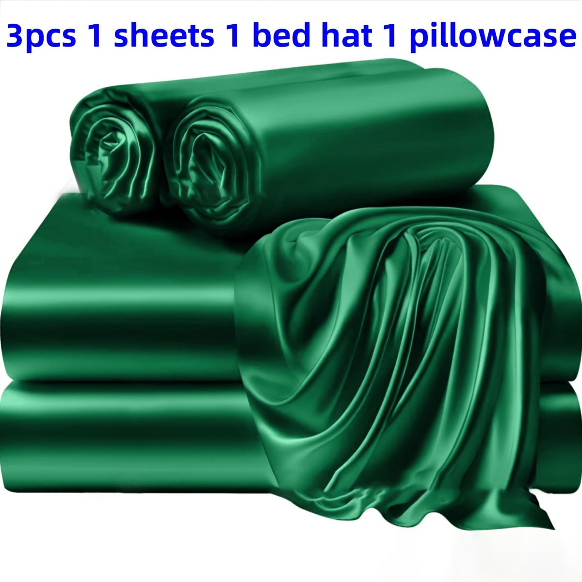 3/4 Pieces Of Solid Color Bed Sheets And Bed Skirts, 1/2 Pillowcases, A Set Of Three Or Four, Soft And Silky