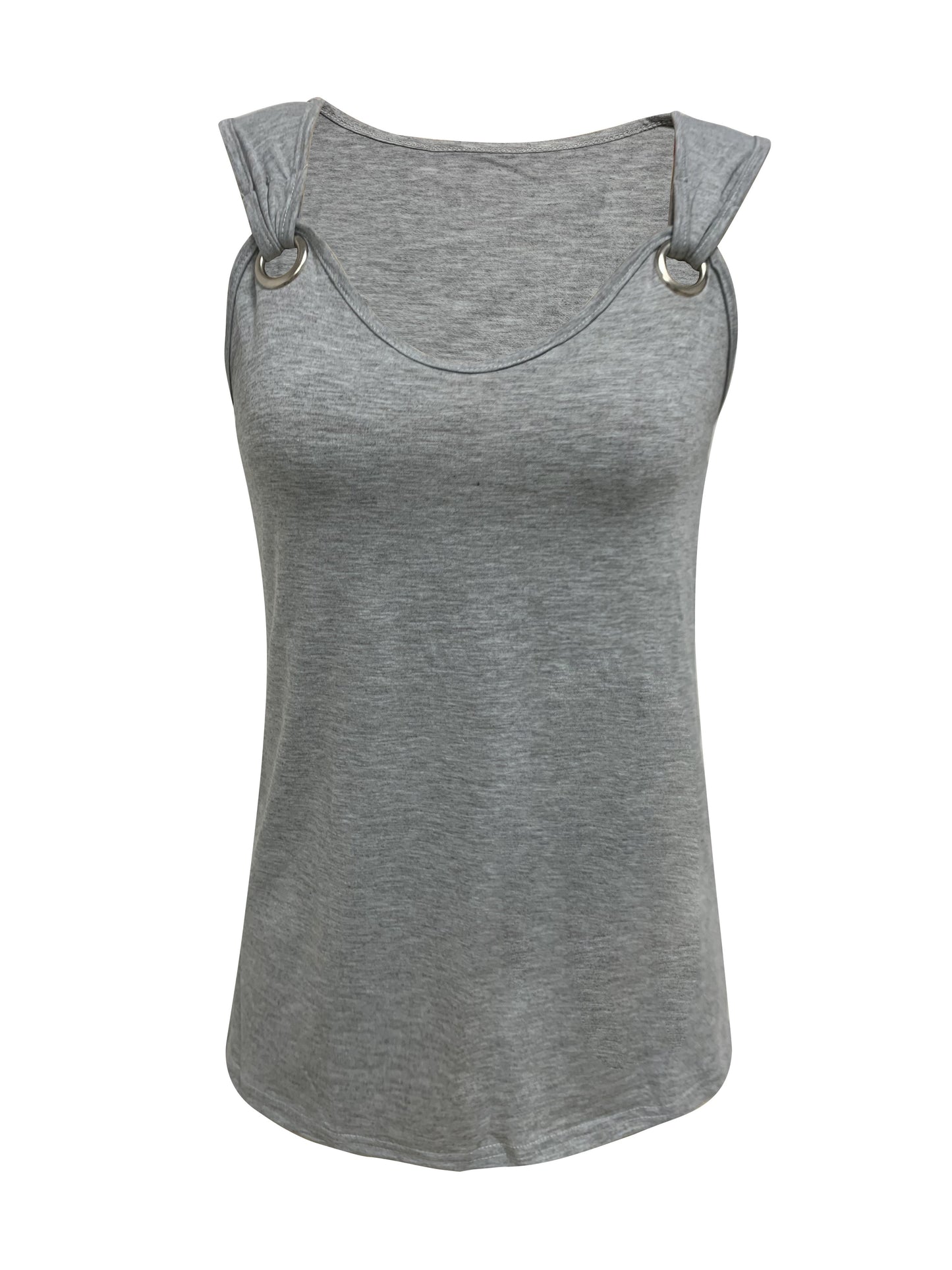 Chic Summer Breathable Tank Top - Womens Sleeveless Crew Neck, Versatile Casual Wear