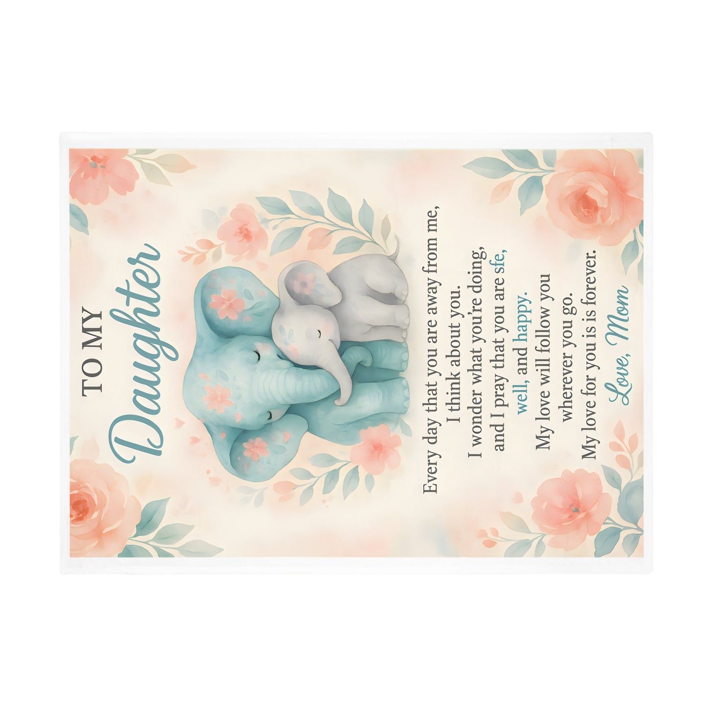 My Daughter Blanket - Plush Fleece Valentine's Gift