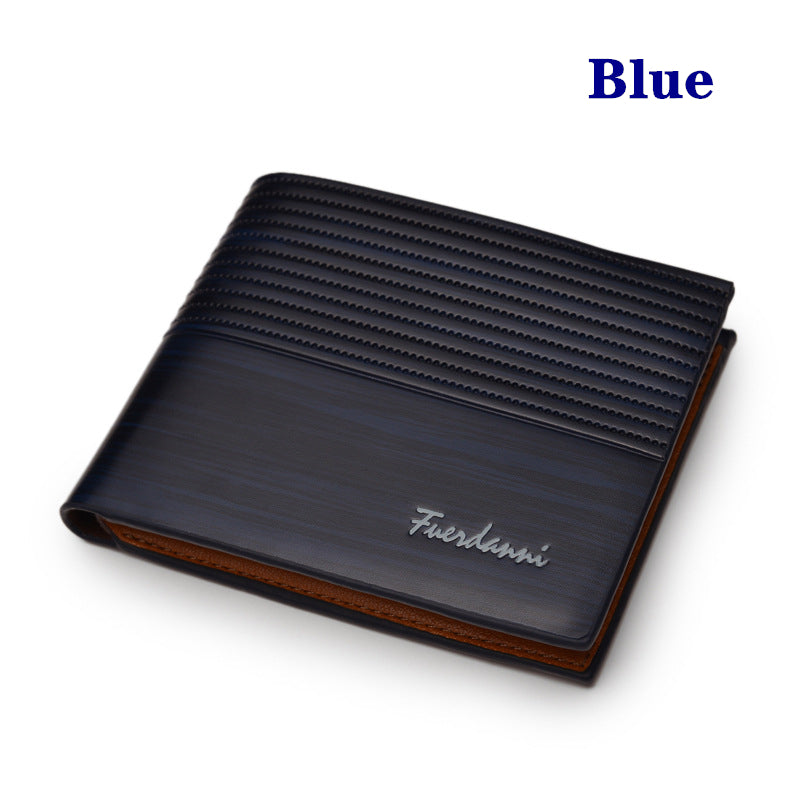 1pc Retro Style Men's PU Leather Wallet, Short Slim Male's Purse With Money & Credit Card Holder, Ideal Gift For Men
