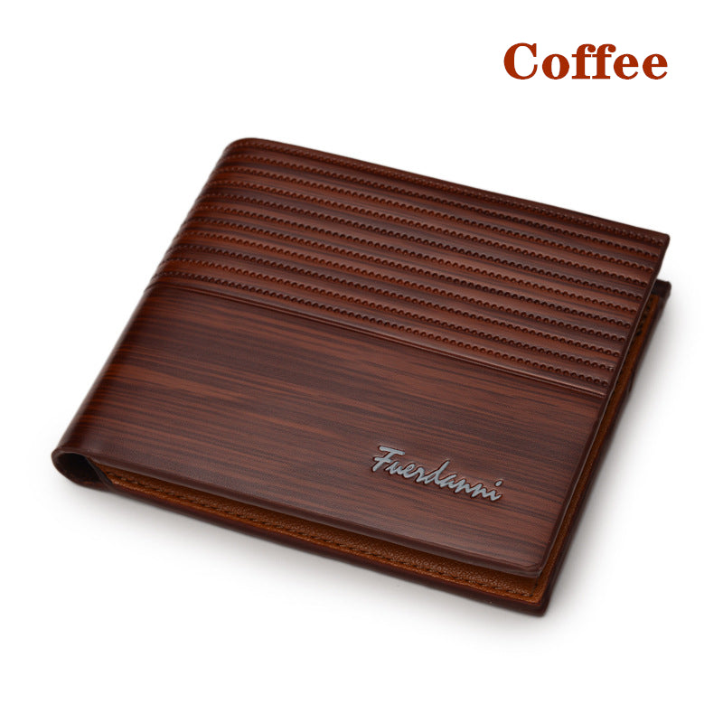 1pc Retro Style Men's PU Leather Wallet, Short Slim Male's Purse With Money & Credit Card Holder, Ideal Gift For Men