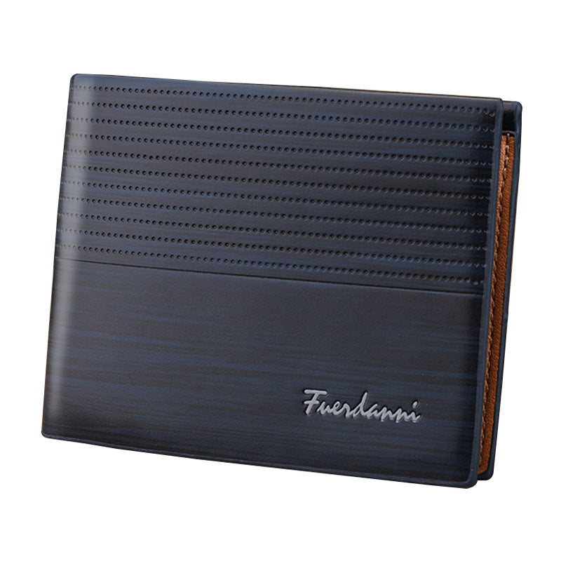1pc Retro Style Men's PU Leather Wallet, Short Slim Male's Purse With Money & Credit Card Holder, Ideal Gift For Men