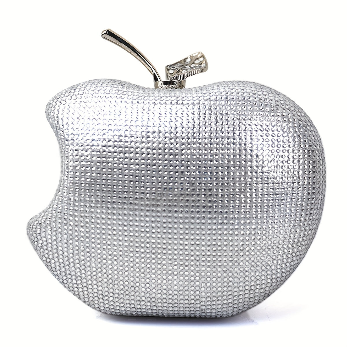 Mini Red Apple Evening Bag, Rhinestone Clutch Prom Purse, Sparking Handbag For Wedding & Party (5.91*5.12*2.36) Inch Best Gifts for Carnaval