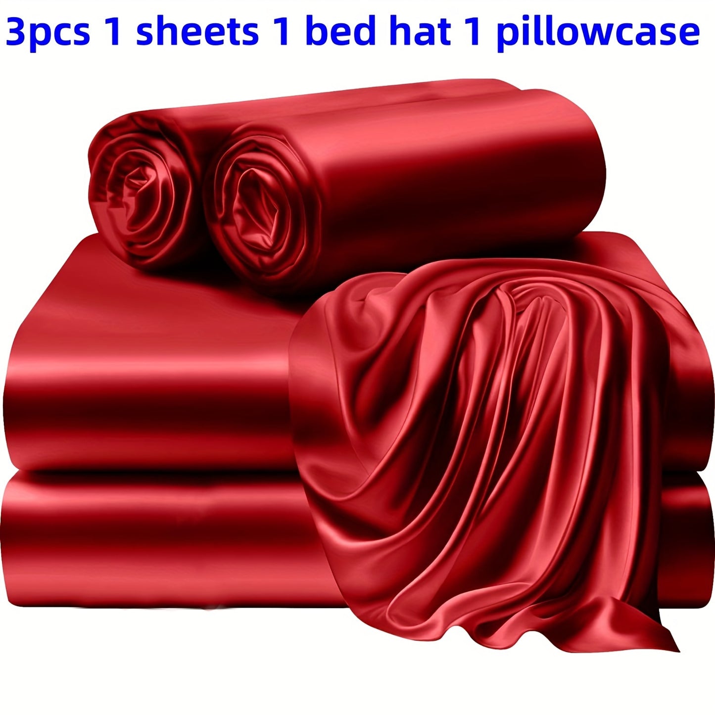 3/4 Pieces Of Solid Color Bed Sheets And Bed Skirts, 1/2 Pillowcases, A Set Of Three Or Four, Soft And Silky