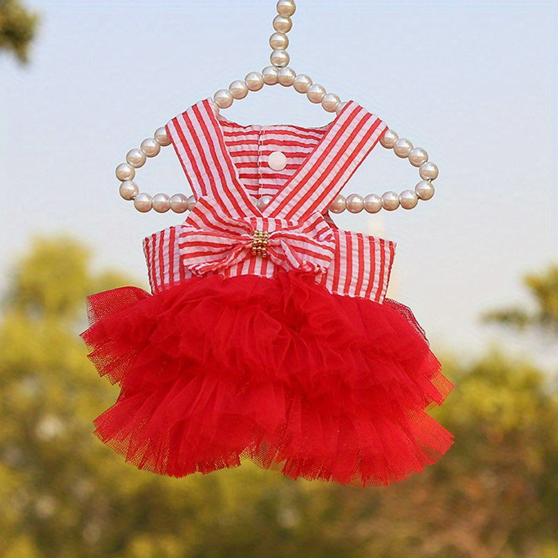 Luxury Princess Dog Dresses - Breathable Mesh, Bow-Tiful Tutus, Lace Skirts for Summer Stylish Pups!