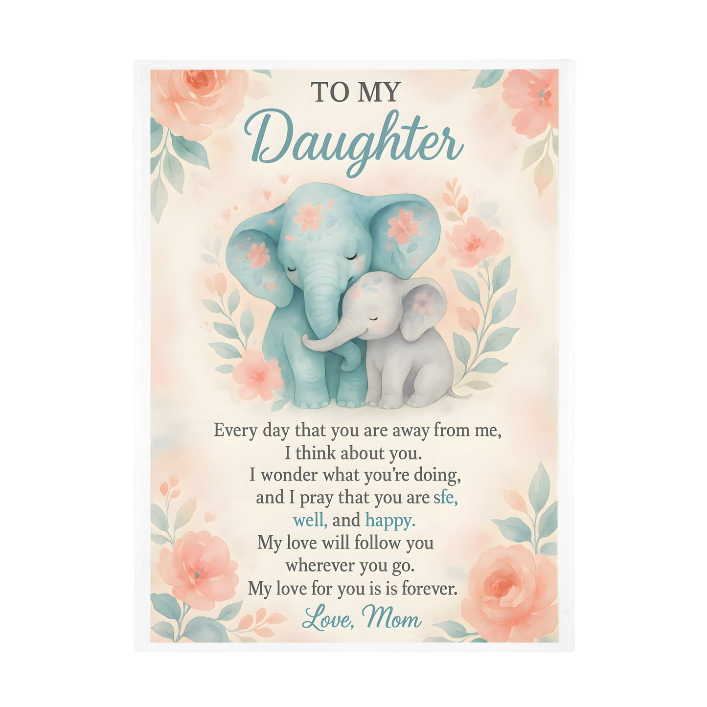 My Daughter Blanket - Plush Fleece Valentine's Gift