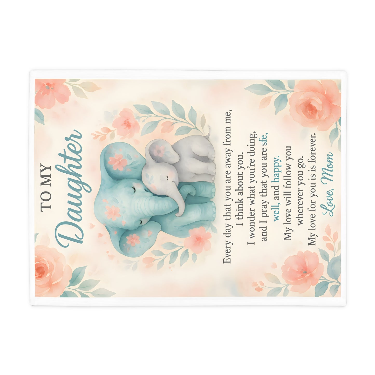 My Daughter Blanket - Plush Fleece Valentine's Gift