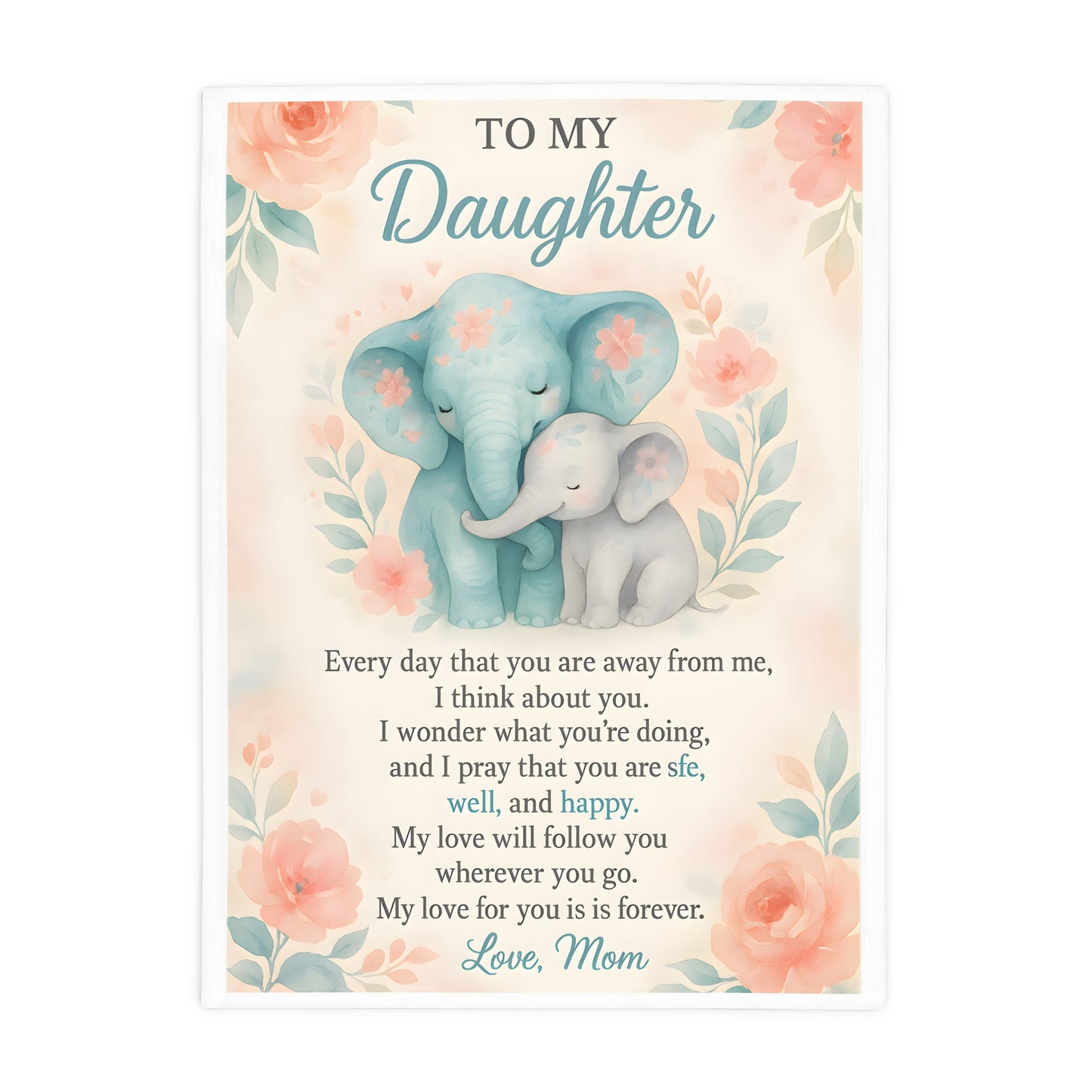 My Daughter Blanket - Plush Fleece Valentine's Gift