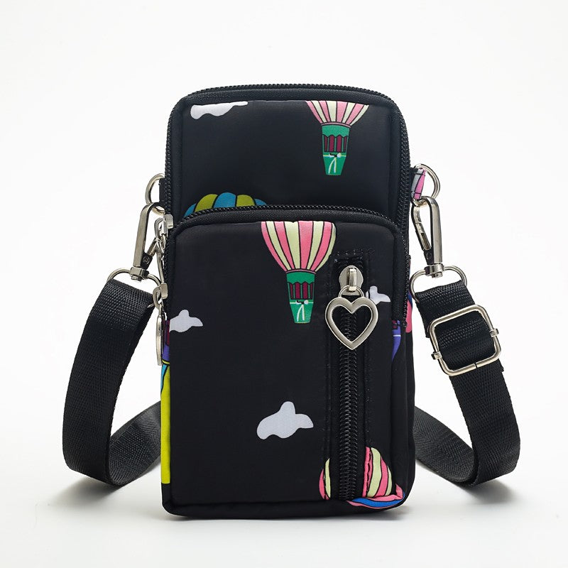 Mini Crossbody Phone Bag, Sports Arm & Running Wrist Bag, Stylish Shoulder Coin Purse With Heart Zipper