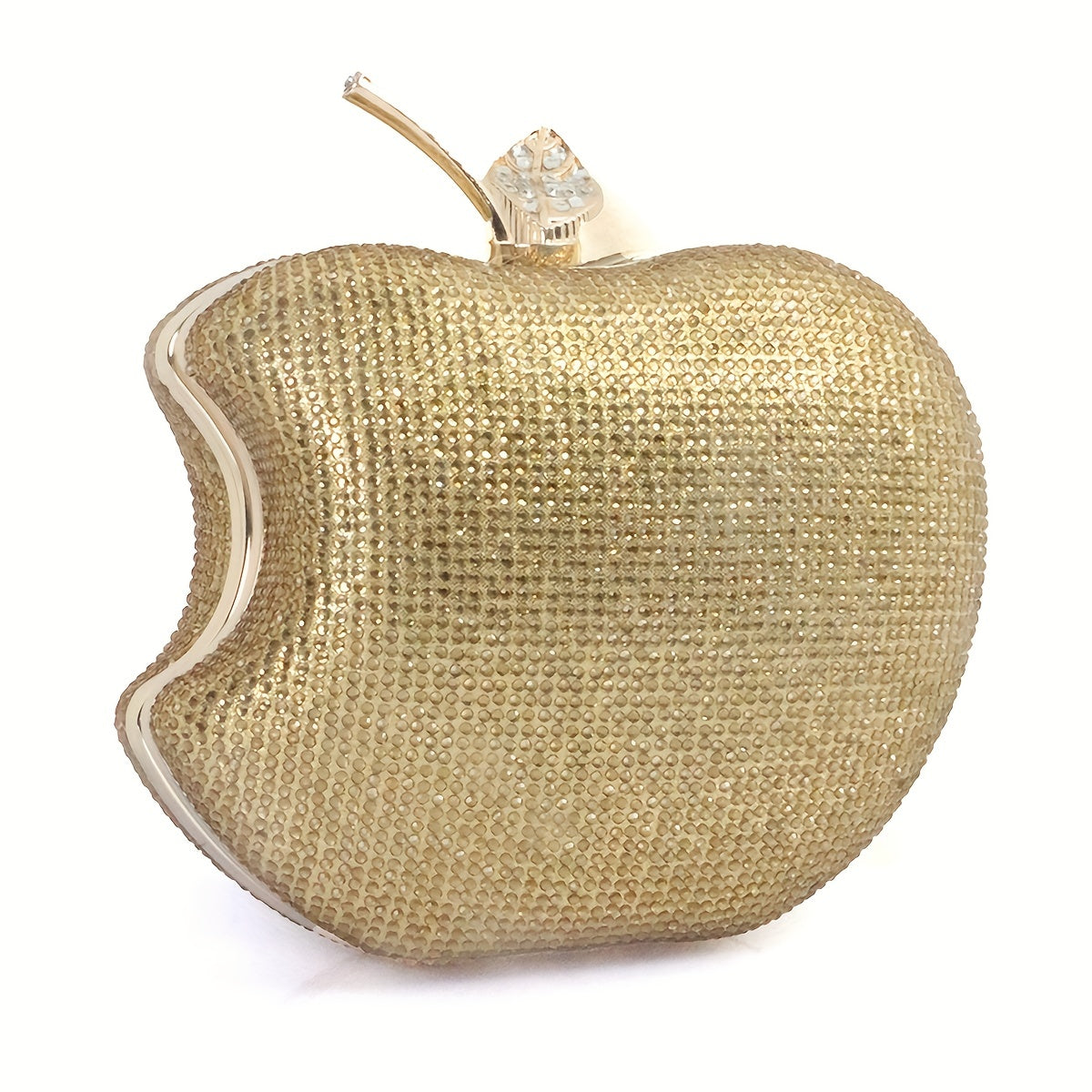 Mini Red Apple Evening Bag, Rhinestone Clutch Prom Purse, Sparking Handbag For Wedding & Party (5.91*5.12*2.36) Inch Best Gifts for Carnaval