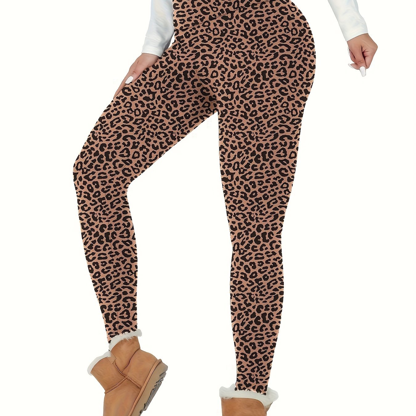 High Waisted Thermal Fleece Lined Womens Leggings, Soft Workout Winter Warm Thick Yoga Pants