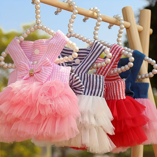 Luxury Princess Dog Dresses - Breathable Mesh, Bow-Tiful Tutus, Lace Skirts for Summer Stylish Pups!