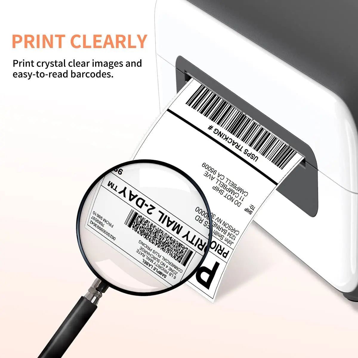 4x6 Thermal Direct Shipping Label,Pack of 500 Fan-Fold Labels, Permanent Adhesive, Commercial Grade Thermal Shipping Labels