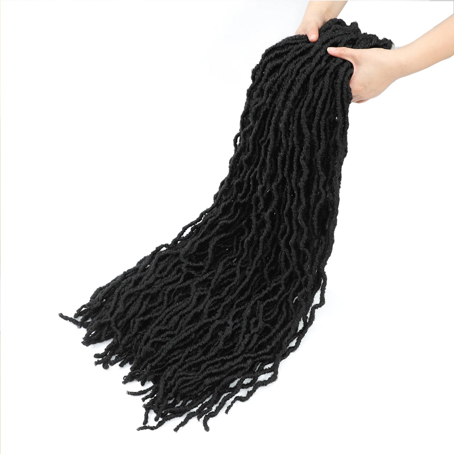 Karida 36 Inch Faux Locs Crochet Hair Extensions For Women Synthetic Soft Locs Crochet Braids Dreadlocks Hair Extensions