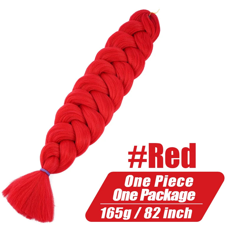 Fluffy Xpression Braiding Hair Crochet Hair Extensions For Women Kanekalon Pre Stretched Jumbo Braids Synthetic Hair Bundles