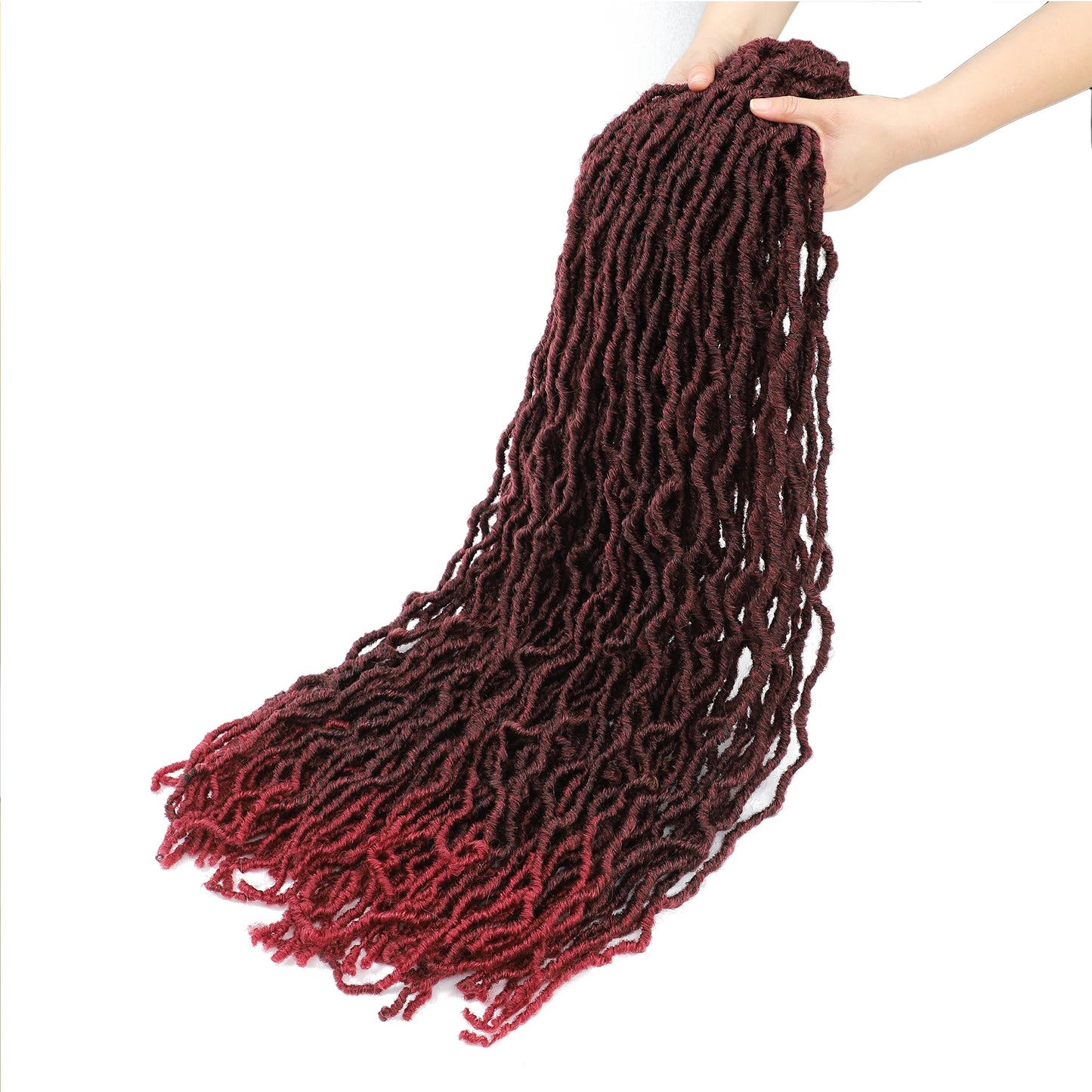 Karida 36 Inch Faux Locs Crochet Hair Extensions For Women Synthetic Soft Locs Crochet Braids Dreadlocks Hair Extensions