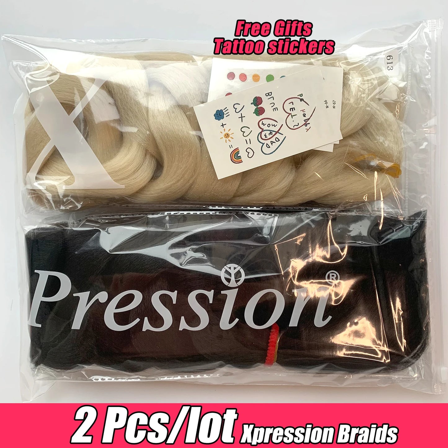 Fluffy Xpression Braiding Hair Crochet Hair Extensions For Women Kanekalon Pre Stretched Jumbo Braids Synthetic Hair Bundles