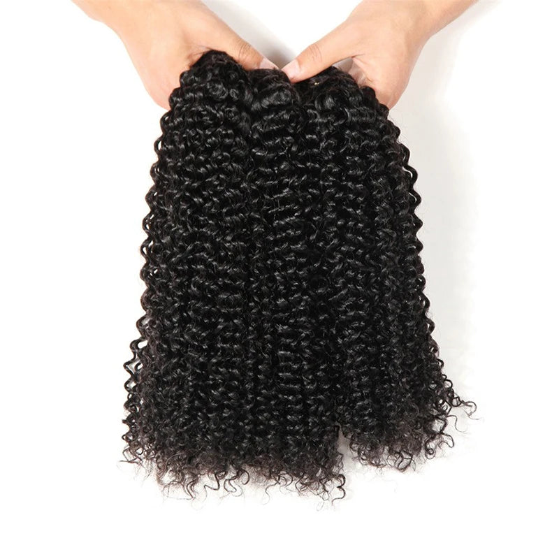 Kinky Curly Bundles 100% Human Hair 12A Raw Hair Brazilian Bundles Original Human Hair On Promotion Human Natural Hair Extension