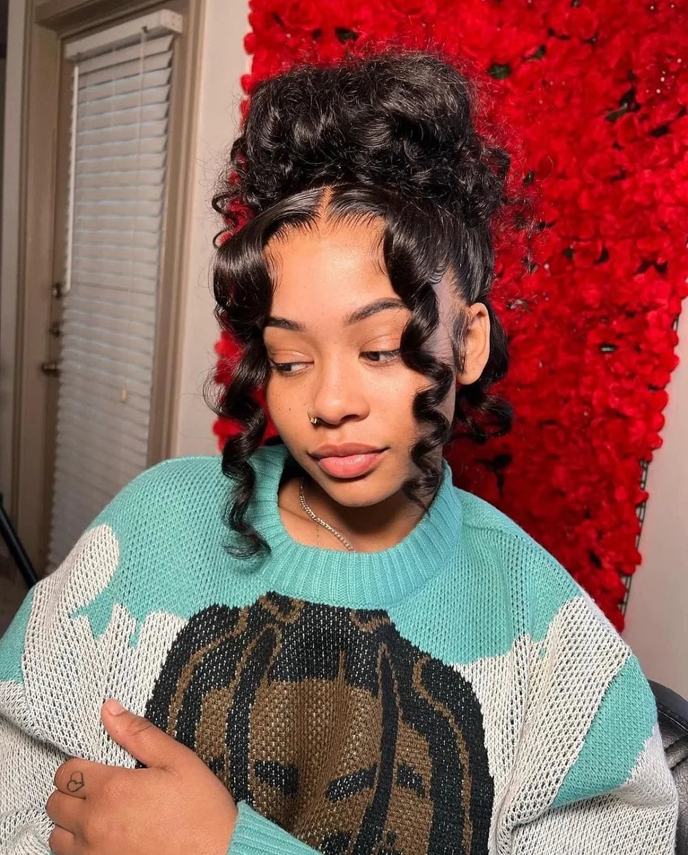 Loose Deep Wave 13x6 HD Lace Frontal Wig Human Hair Brazilian 40 Inch Curly Wigs 360 Full Lace Front Human Hair Wig Pre Plucked