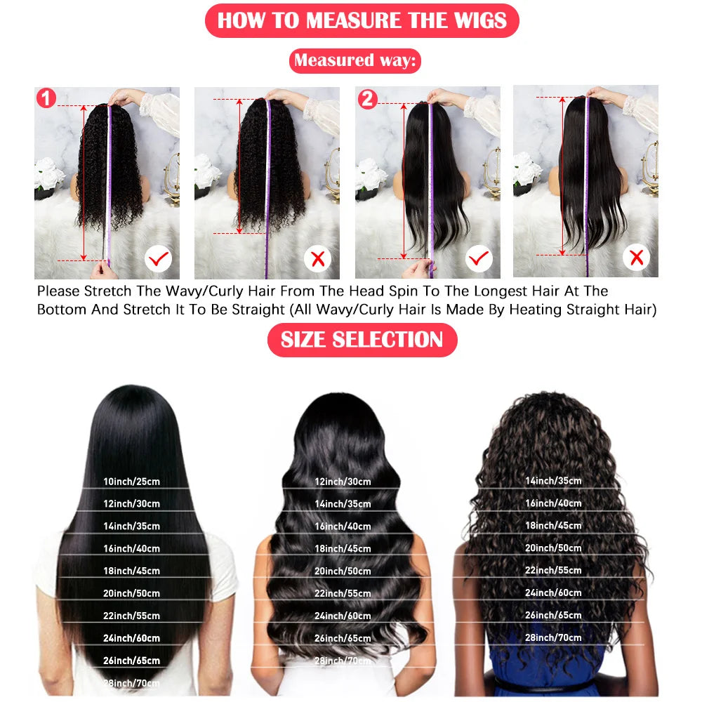250 Density Straight 13x6 HD Black Lace Frontal Wigs 5x5 Glueless 30 40 Inch 13x4 Lace Front Human Hair Wig Bone Closure Wear Go