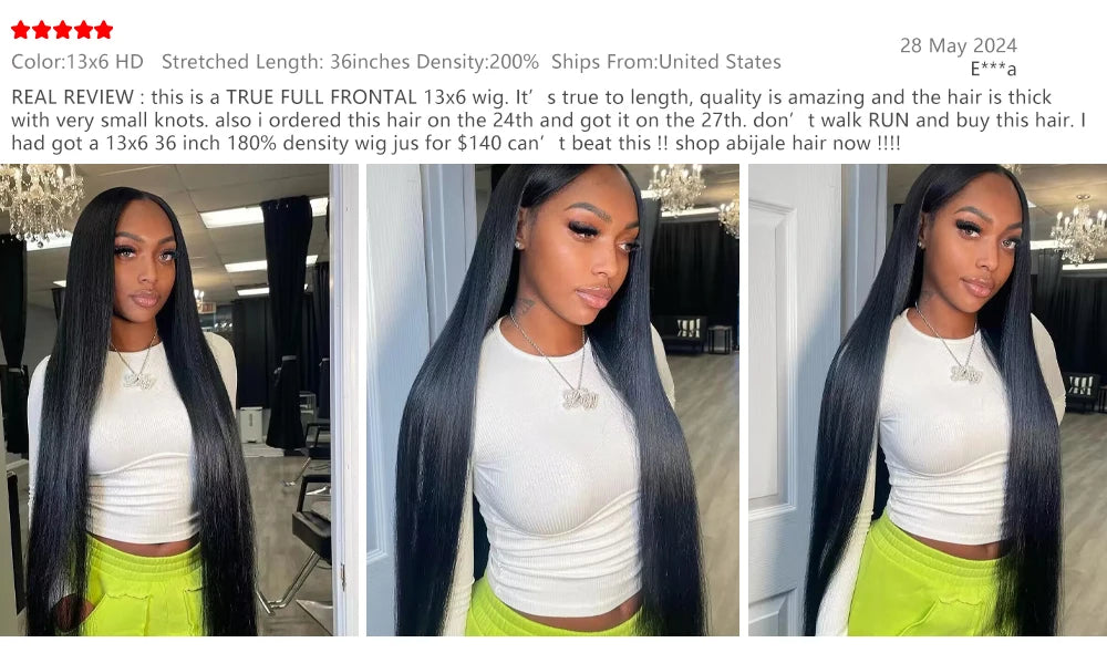 40 46 Inch 13x4 13x6 HD Transparent Bone Straight Lace Front Wigs 200 Density Brazilian Human Hair Wigs For Women