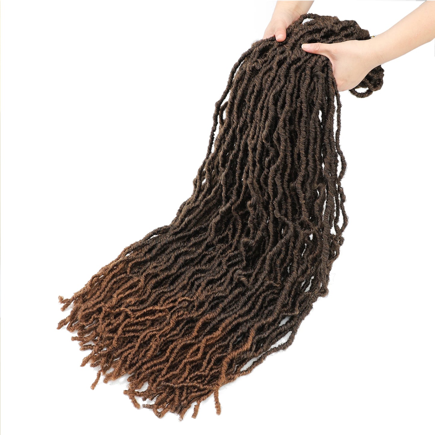 Karida 36 Inch Faux Locs Crochet Hair Extensions For Women Synthetic Soft Locs Crochet Braids Dreadlocks Hair Extensions