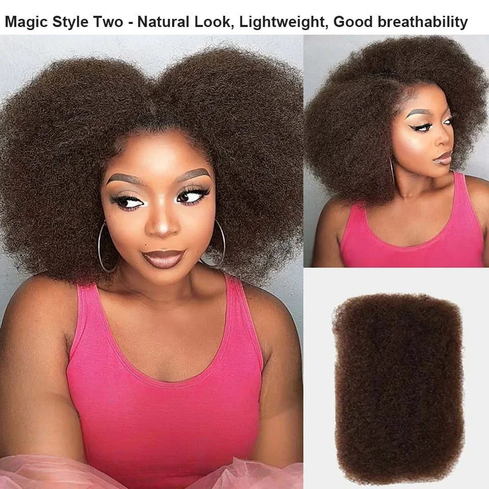 QVR Affordable Afro Kinky Bulk Human Hair 99J Burgundy Color For Braiding DreadLock – Natural Look, Soft Hair, Heat-Resistant