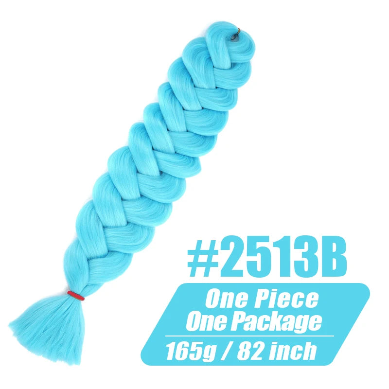 Fluffy Xpression Braiding Hair Crochet Hair Extensions For Women Kanekalon Pre Stretched Jumbo Braids Synthetic Hair Bundles