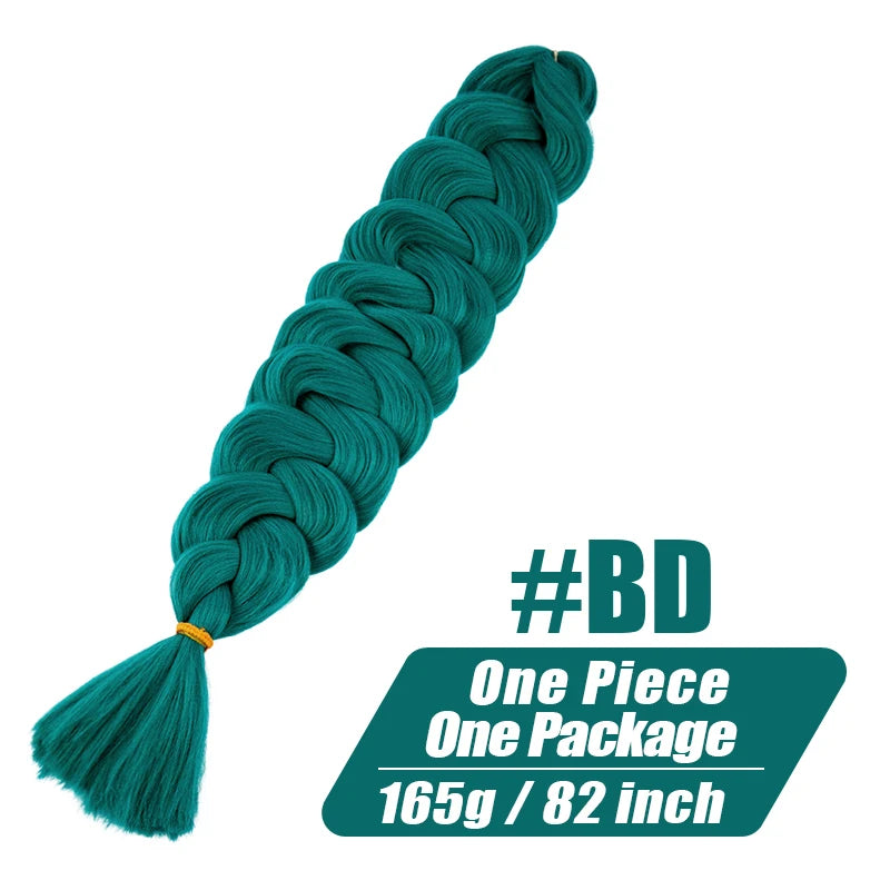 Fluffy Xpression Braiding Hair Crochet Hair Extensions For Women Kanekalon Pre Stretched Jumbo Braids Synthetic Hair Bundles