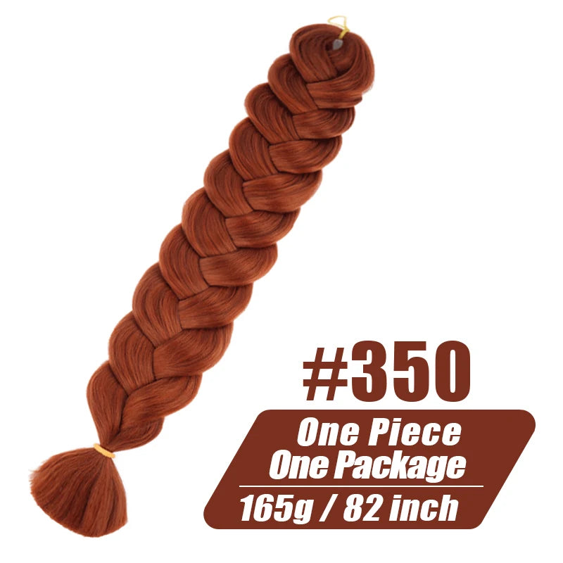 Fluffy Xpression Braiding Hair Crochet Hair Extensions For Women Kanekalon Pre Stretched Jumbo Braids Synthetic Hair Bundles