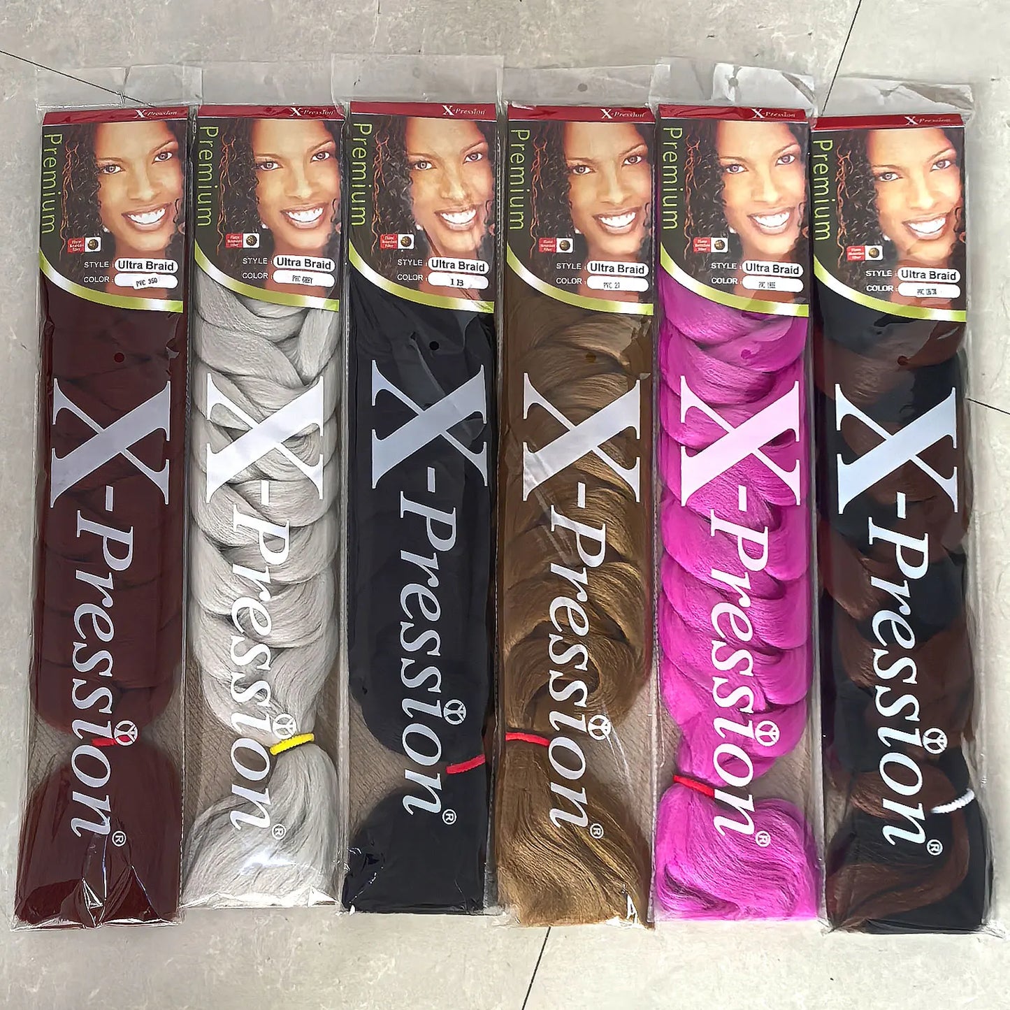 Fluffy Xpression Braiding Hair Crochet Hair Extensions For Women Kanekalon Pre Stretched Jumbo Braids Synthetic Hair Bundles