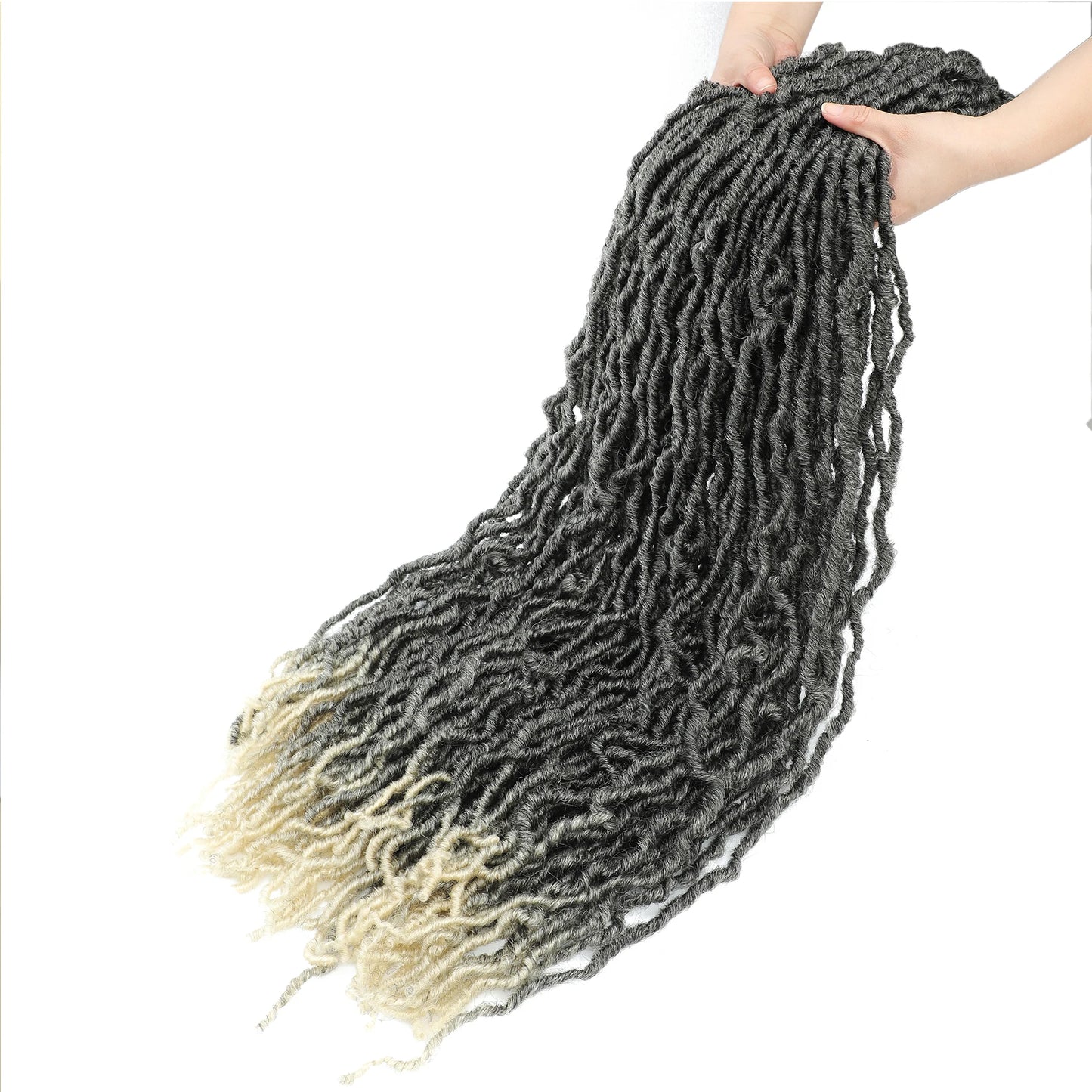 Karida 36 Inch Faux Locs Crochet Hair Extensions For Women Synthetic Soft Locs Crochet Braids Dreadlocks Hair Extensions
