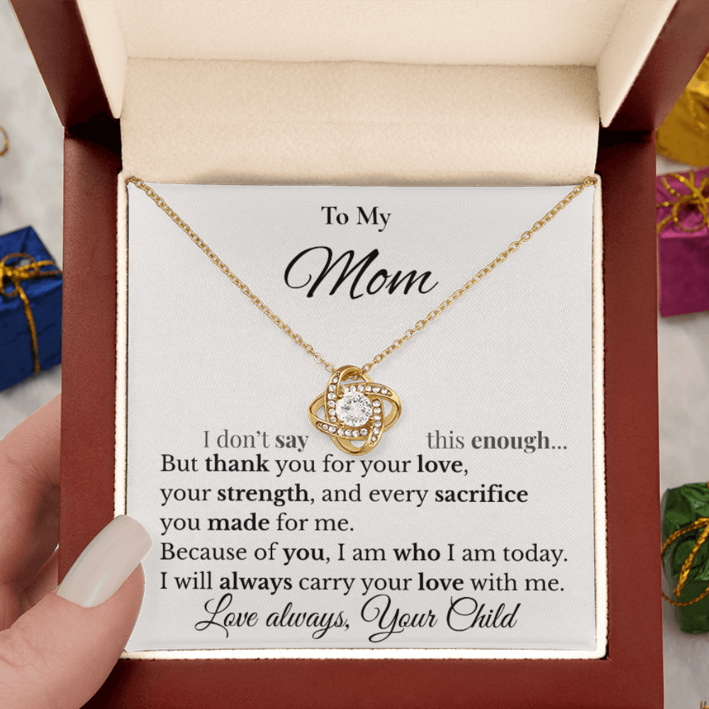 Inspirational Mom Necklace Gift from Daughter