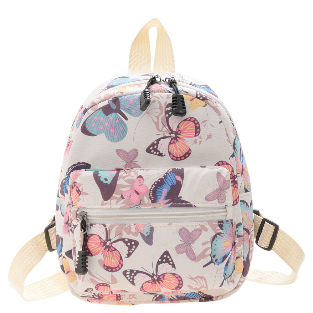 Animal Print Nylon Backpack, Women's Fashion Multi Zipper Schoolbag, Small Purse For Work & School