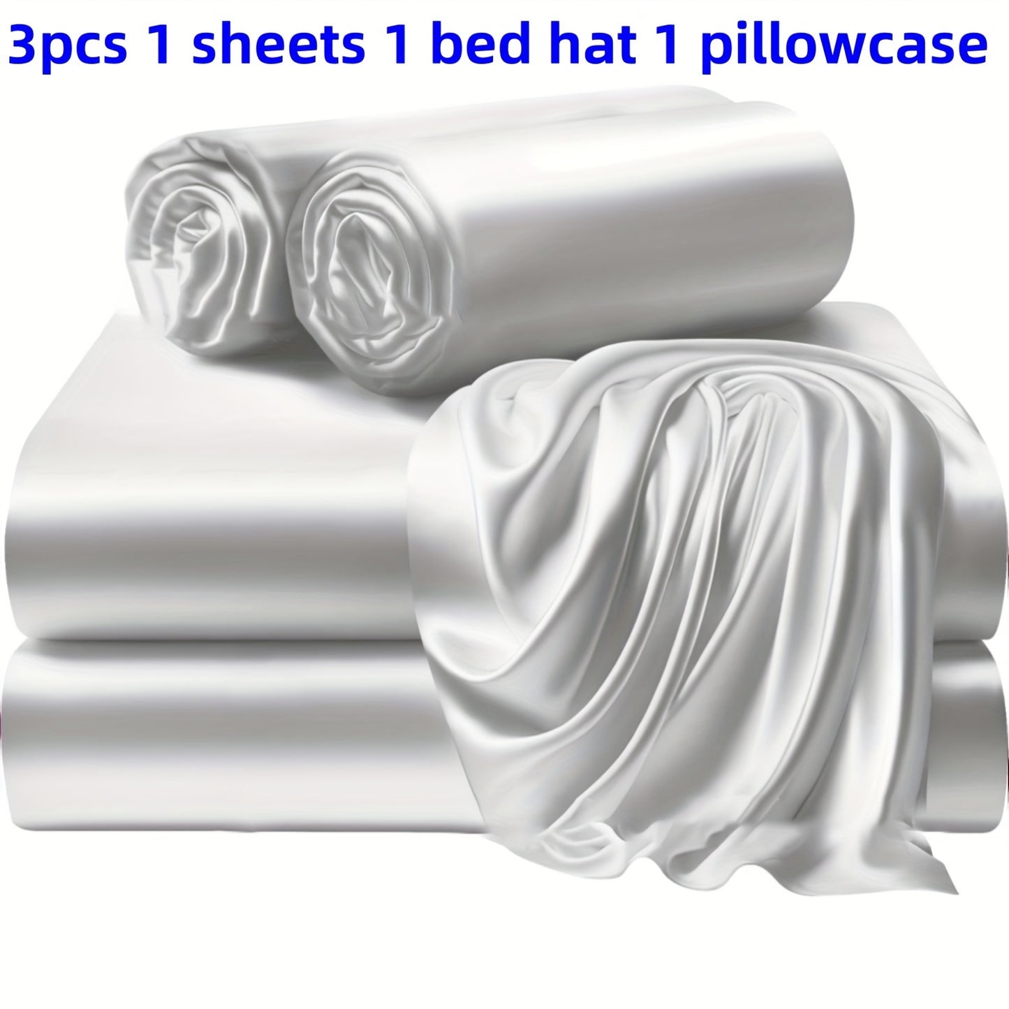 3/4 Pieces Of Solid Color Bed Sheets And Bed Skirts, 1/2 Pillowcases, A Set Of Three Or Four, Soft And Silky