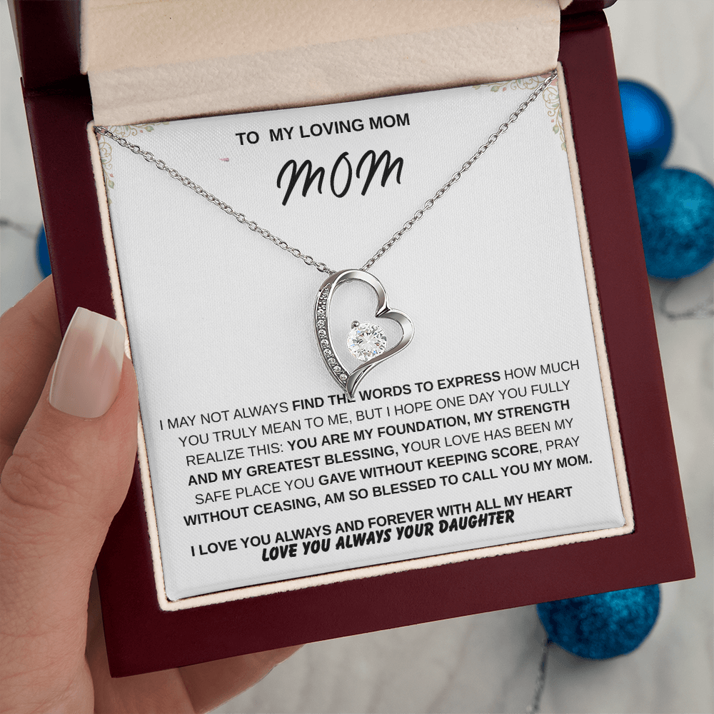 To My Mom – Forever Loved  Emotional Gift She'll Treasure